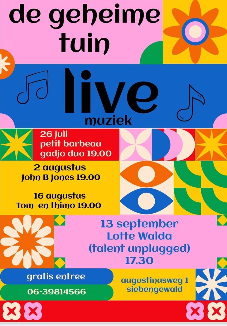 De geheime tuin live muziek